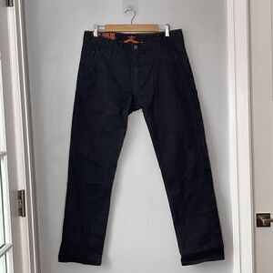 Dockers Pants Denim Slim Straight Leg Dark Wash Mid Rise Cotton